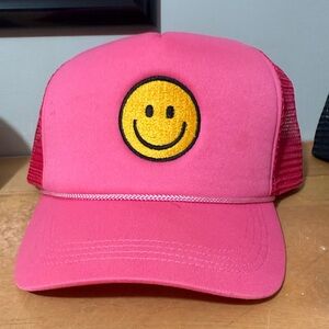 Pink Smiley Face ladies Cap